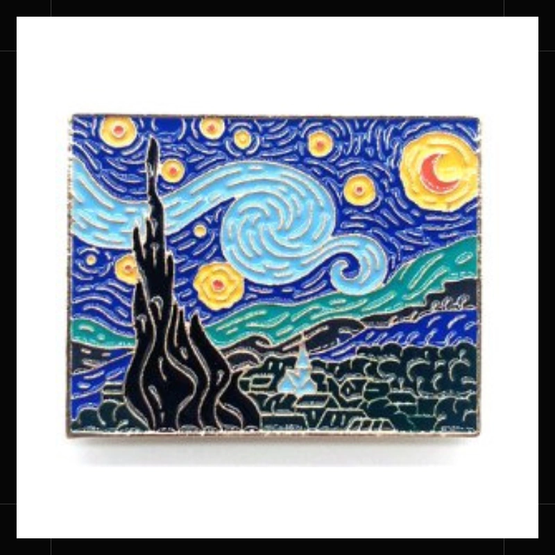 Pin Metálico La Noche Estrellada Van Gogh