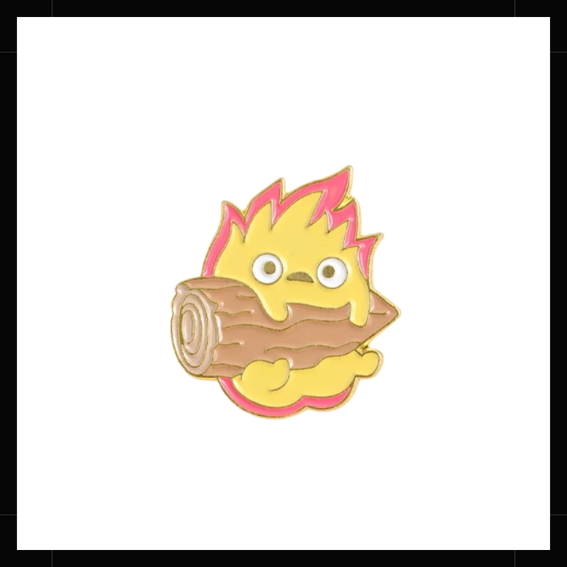 Pin Metálico Calcifer Studio Ghibli