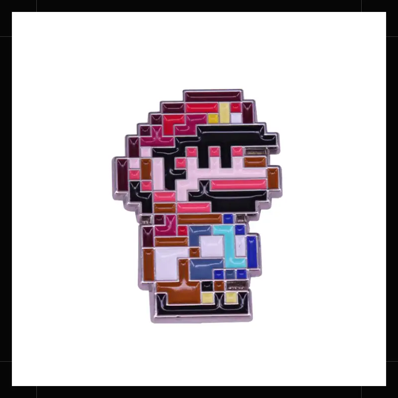 Pin Metálico Mario Bros. Pixeleado 8 bits