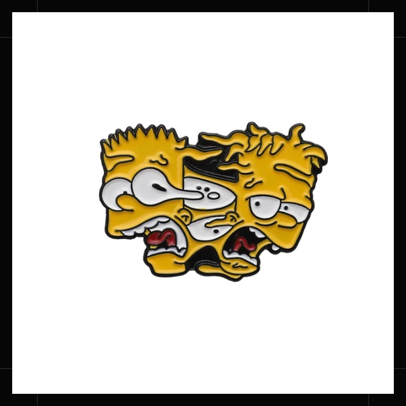 Bart y Hugo Los Simpson Pin metálico