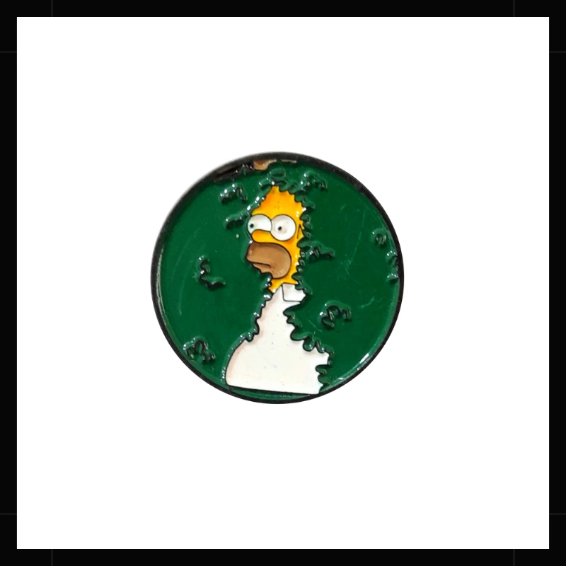 Homero Simpson Pin metálico Arbusto