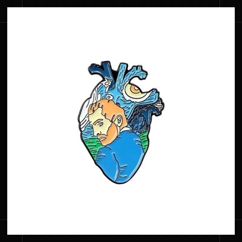 Pin Metálico Van Gogh Corazón