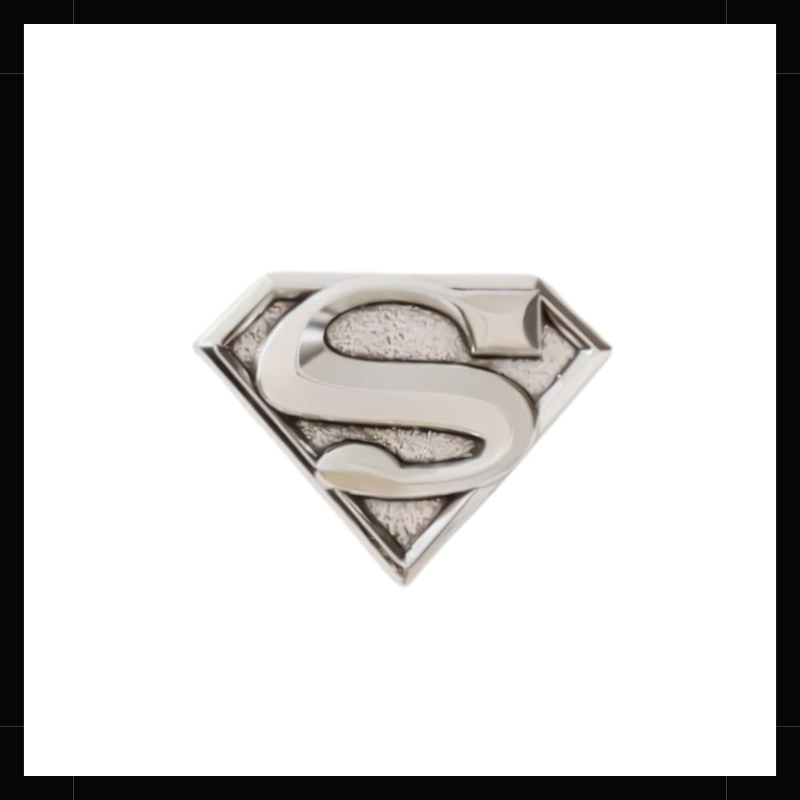 Pin Superman Plateado