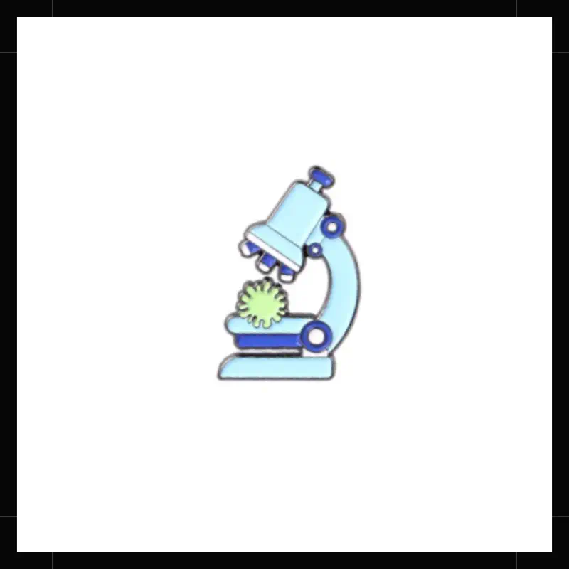 Pin Metálico Microscopio