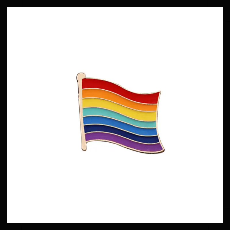 Pin metálico bandera LGBT+