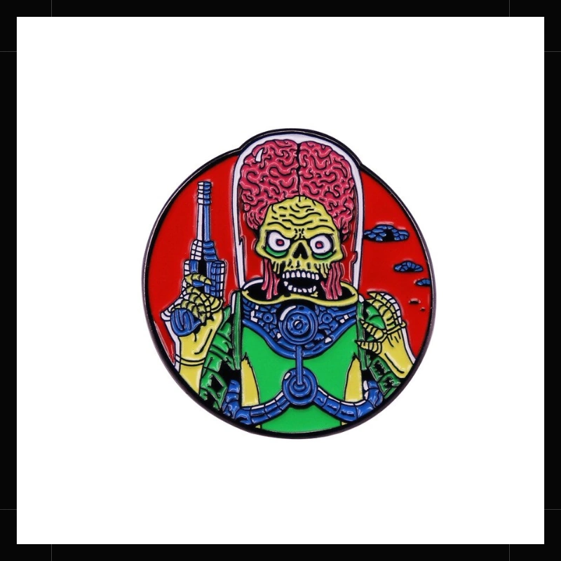 marciano alien pin Mars Attack Alien Marciano pin metálico