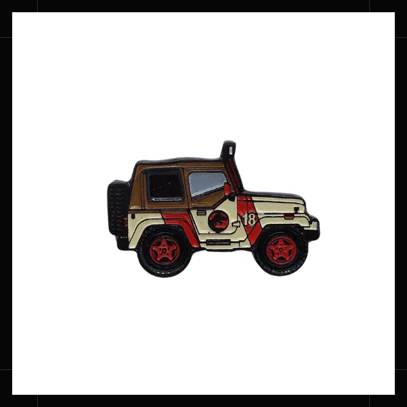 Pin Metálico Jeep Jurassic Park
