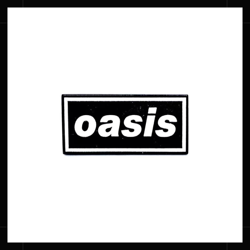 Oasis rock indie pin metálico