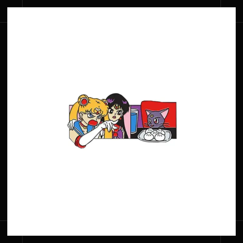 Pin metálico Sailor Moon Gato Meme