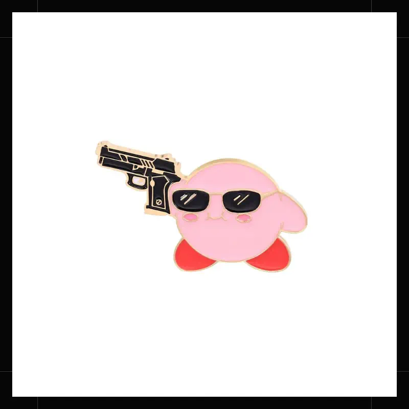 Pin metálico Kirby con Pistola
