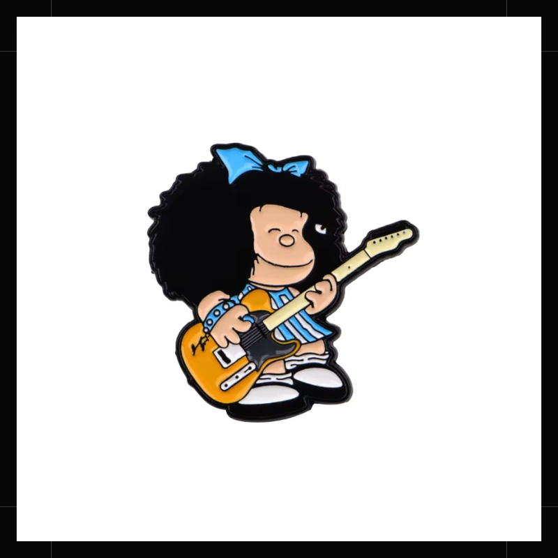 Pin Mafalda Rockera