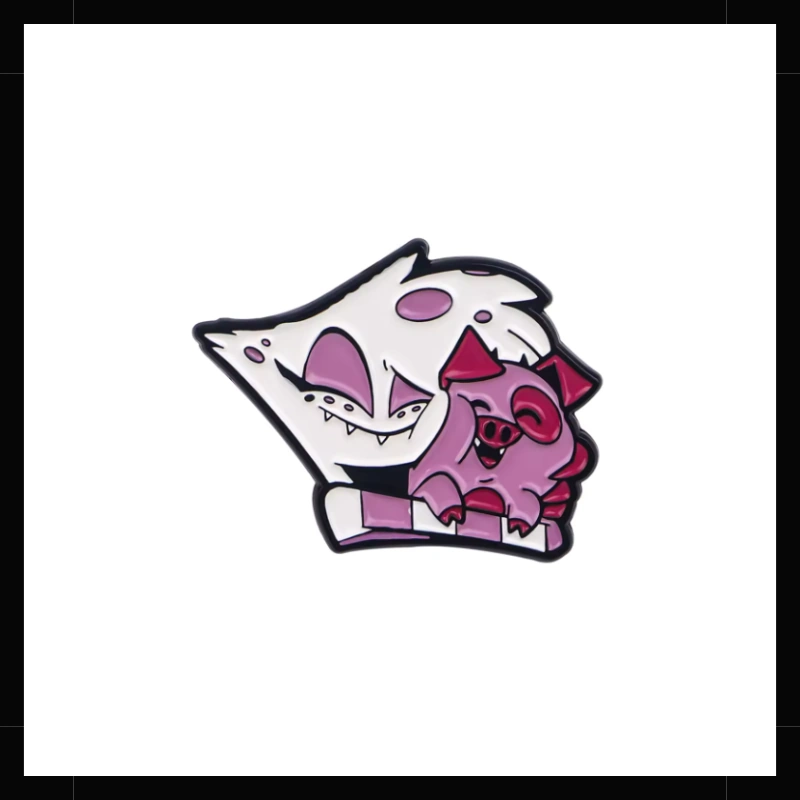 Pin Hazbin Hotel Angel Dust y Fat Nuggets