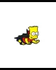 Pin Metalico Bart Simpson Vampiro La Casita del Horror