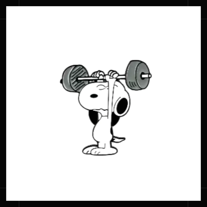 Pin Snoopy Fortachón