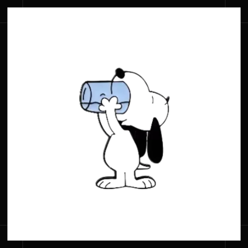 Pin Snoopy Sediento