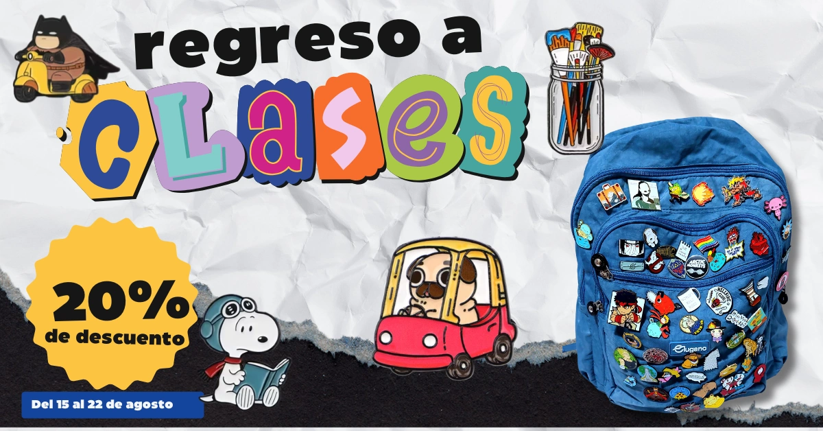 Regreso a clases 2026 pines metalicos